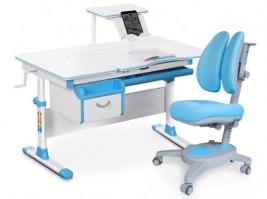 Комплект парта и кресло Mealux Evo-40- голубой/Onyx Duo(Y-115) KBL